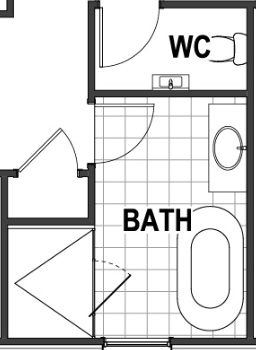 Bathroom floor plan
