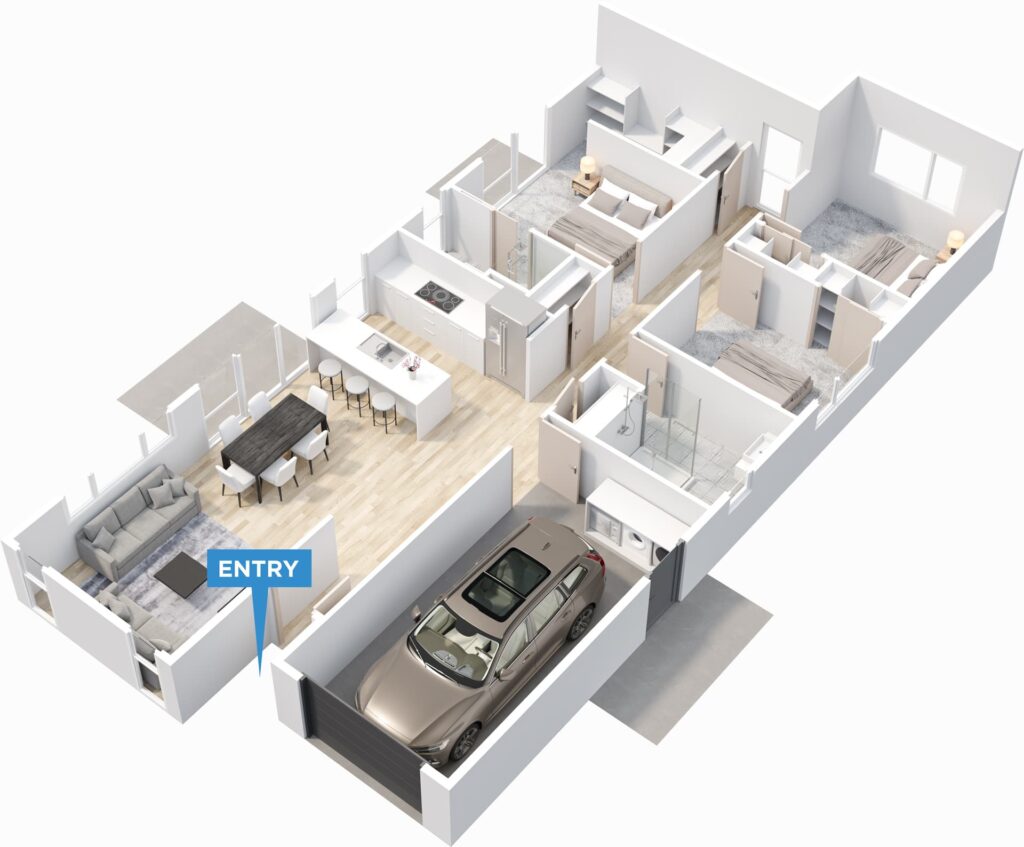 Westbrook floor plan in 3D