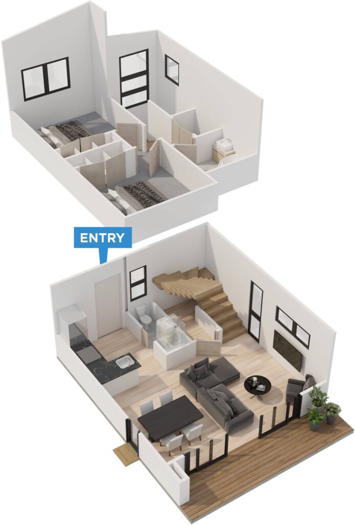 Madrid floor plan in 3D