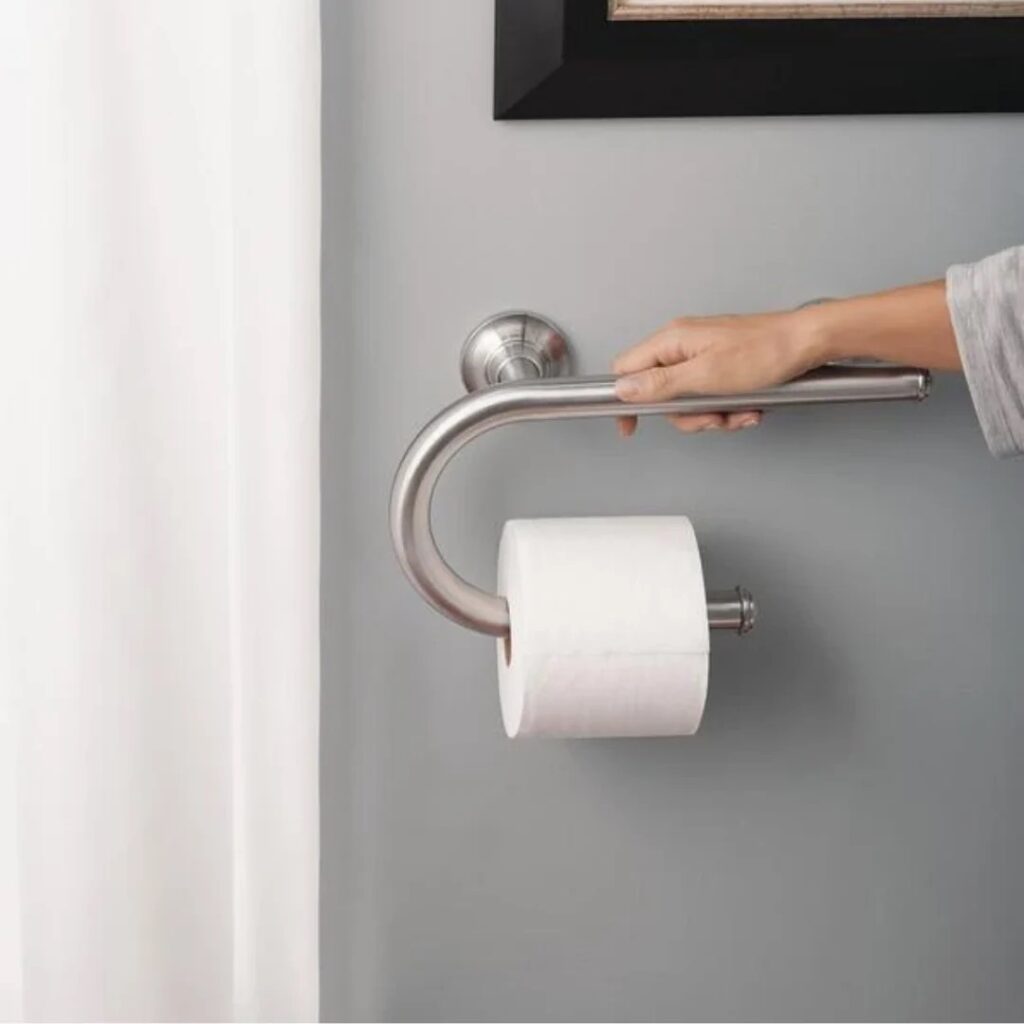 Pull rail & roll holder